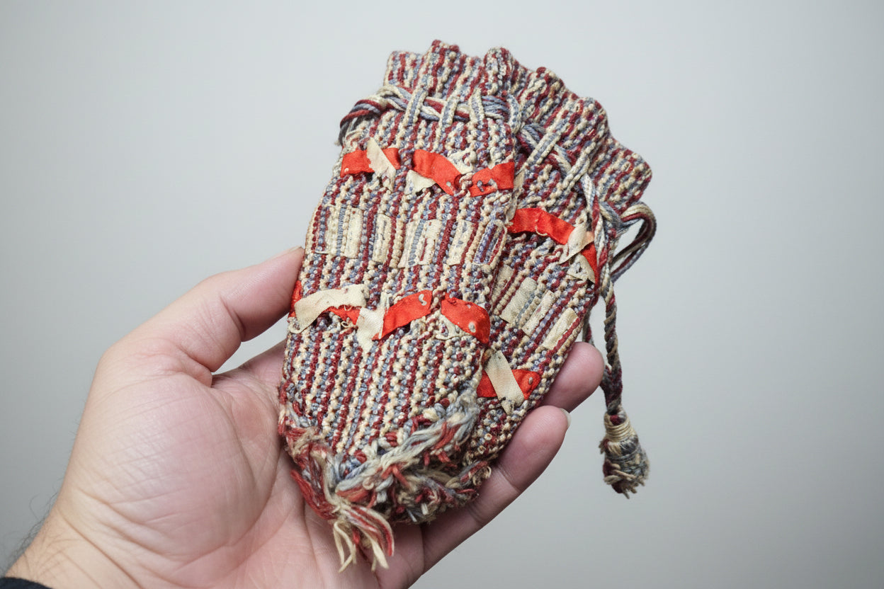 Vintage textile pouch Native American Style
