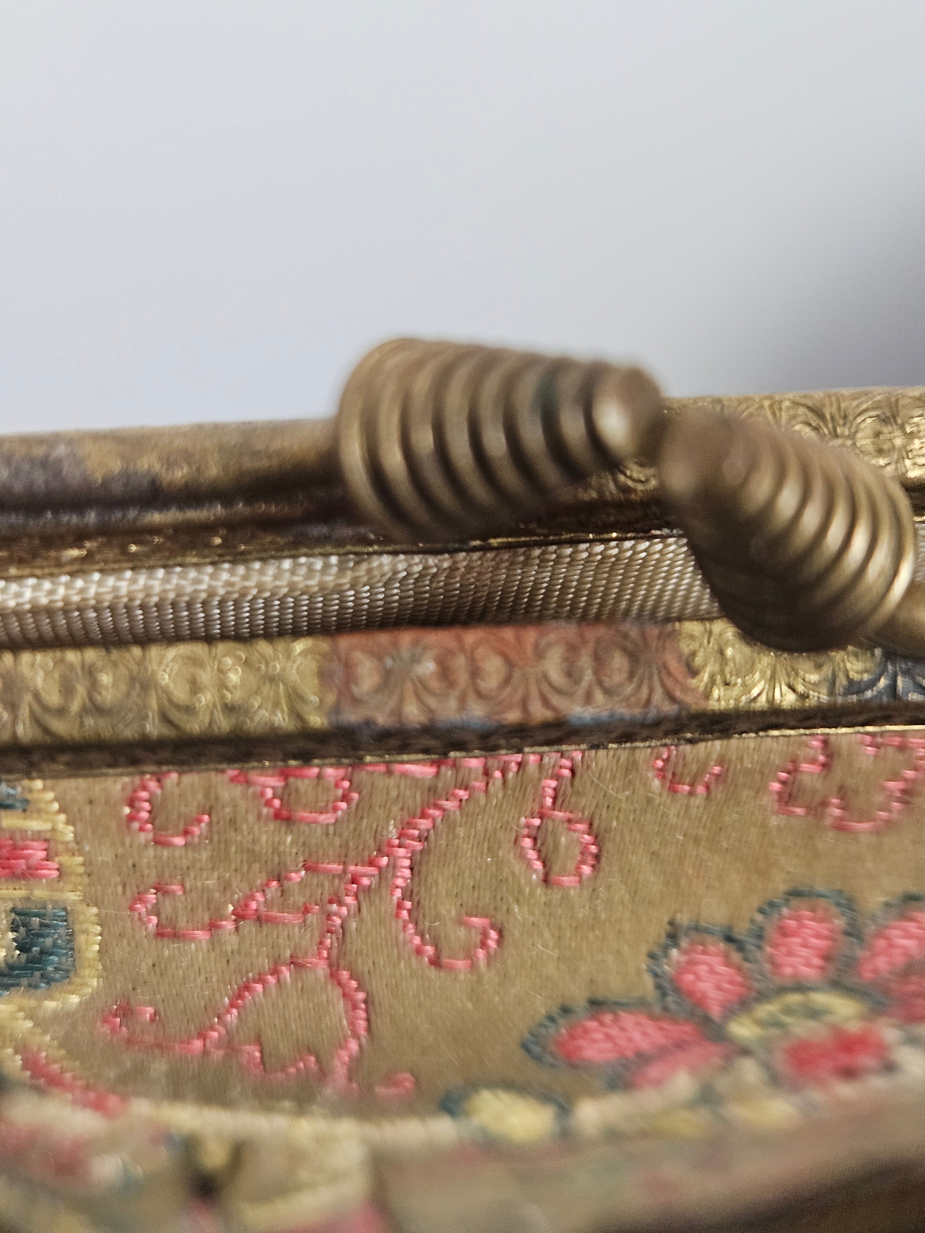 Tapestry Silk Hand Bag Early 1900's