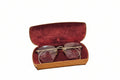 Circa 1900 Antique Gold-Filled rimless glasses w/Case