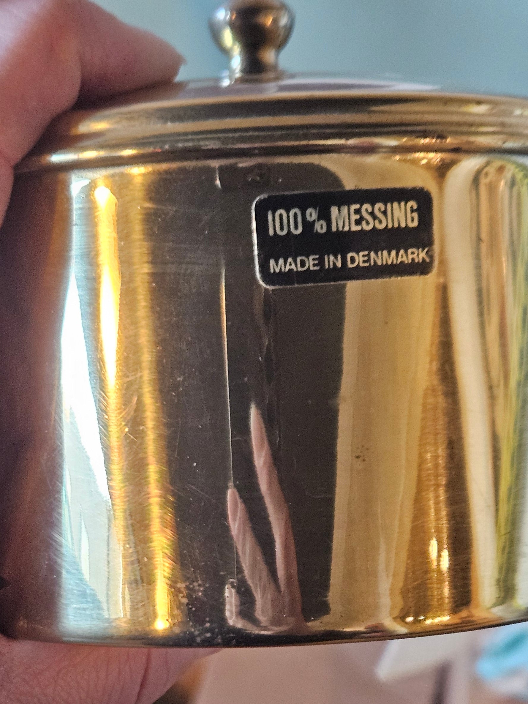 100% Danish Messing (Brass) Pot