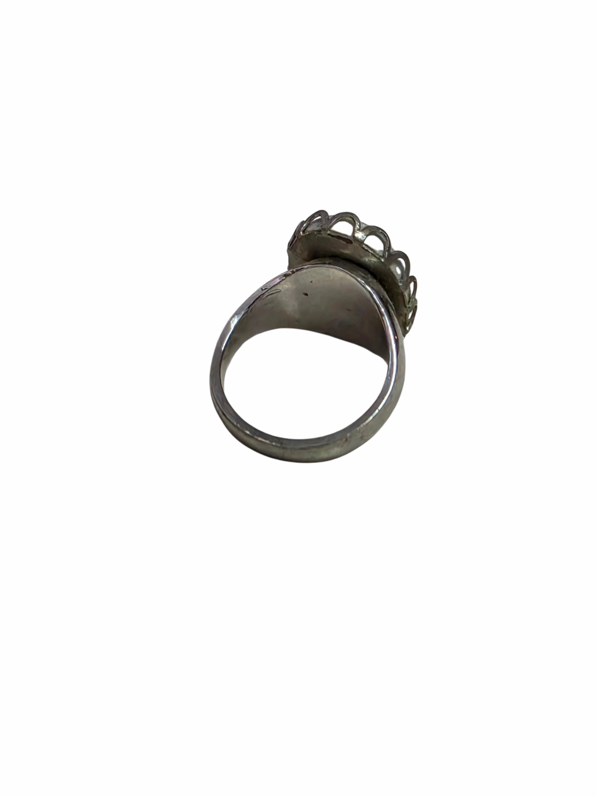 Vintage Uncas Co. Sterling Silver Delft Ring