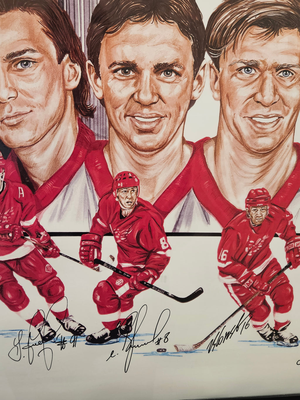 The Russian Five: A Revolution in Hockeytown Limited Edition Signed Lithograph - No. 33 of 3,000
