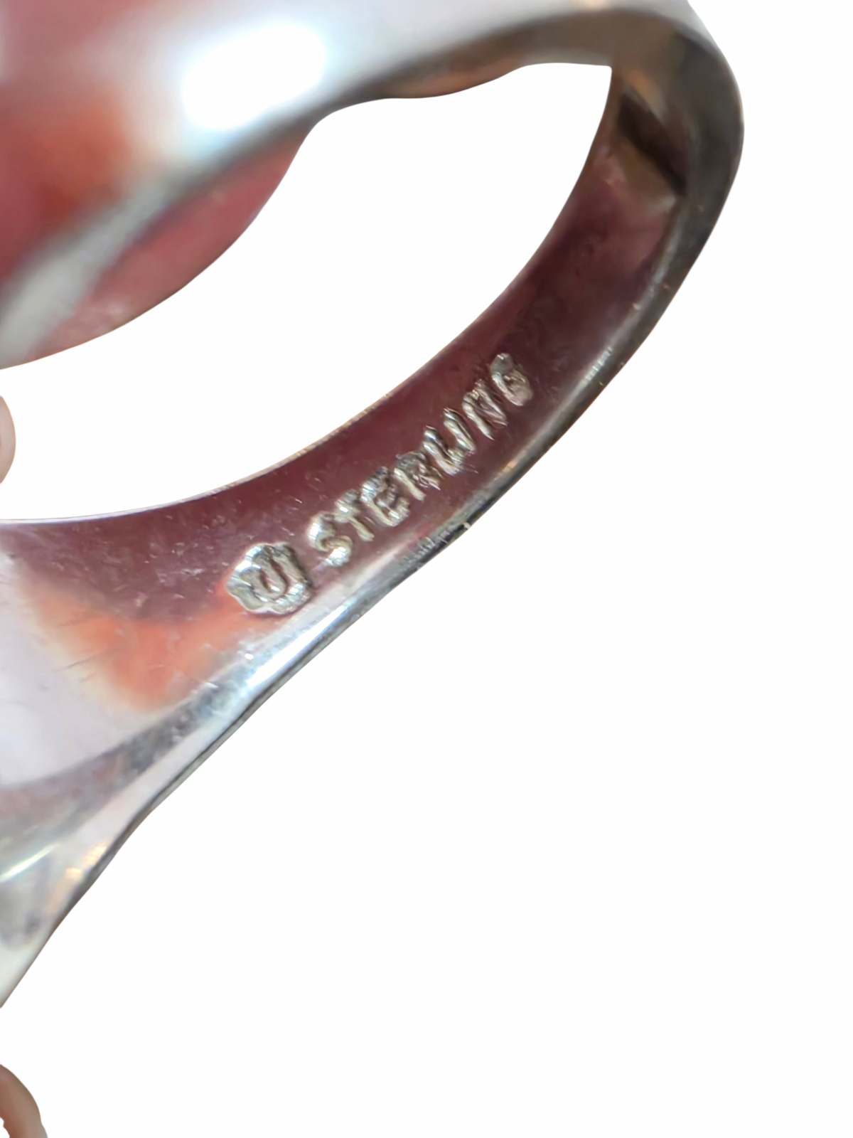 Vintage Uncas Co. Sterling Silver Delft Ring