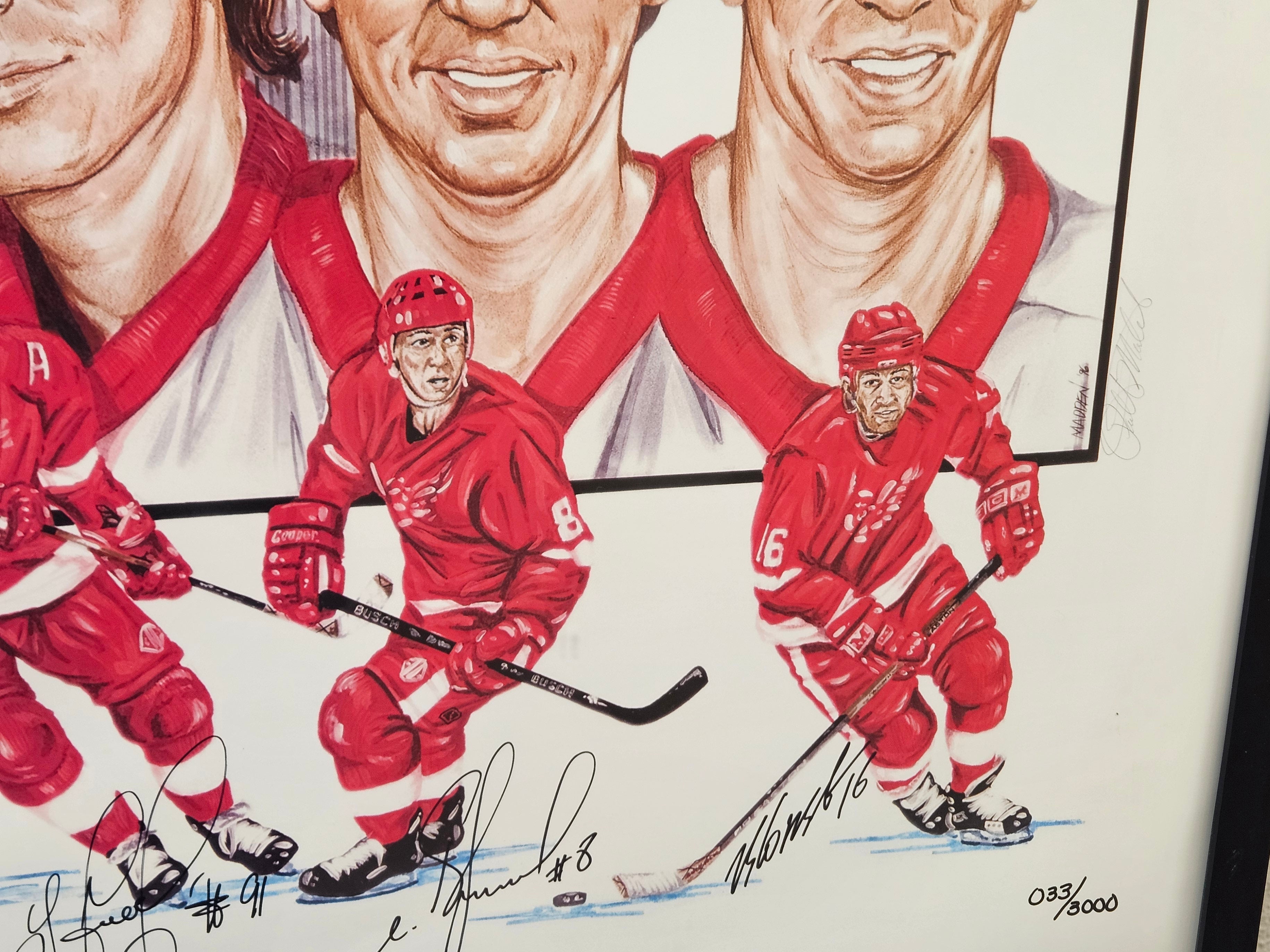 The Russian Five: A Revolution in Hockeytown Limited Edition Signed Lithograph - No. 33 of 3,000