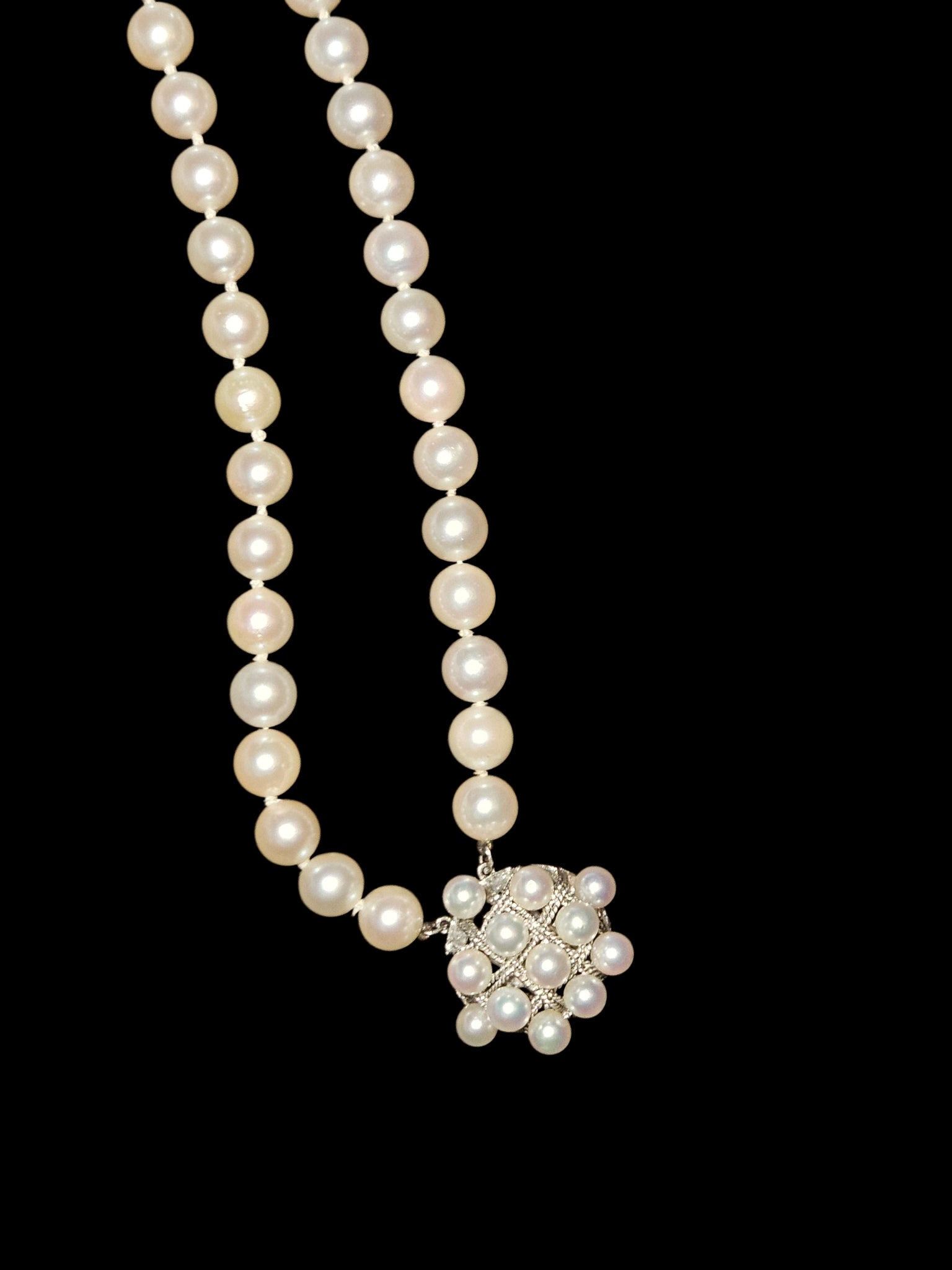 Vintage Convertible 2-in-1 Akoya Cultured Pearl Strand