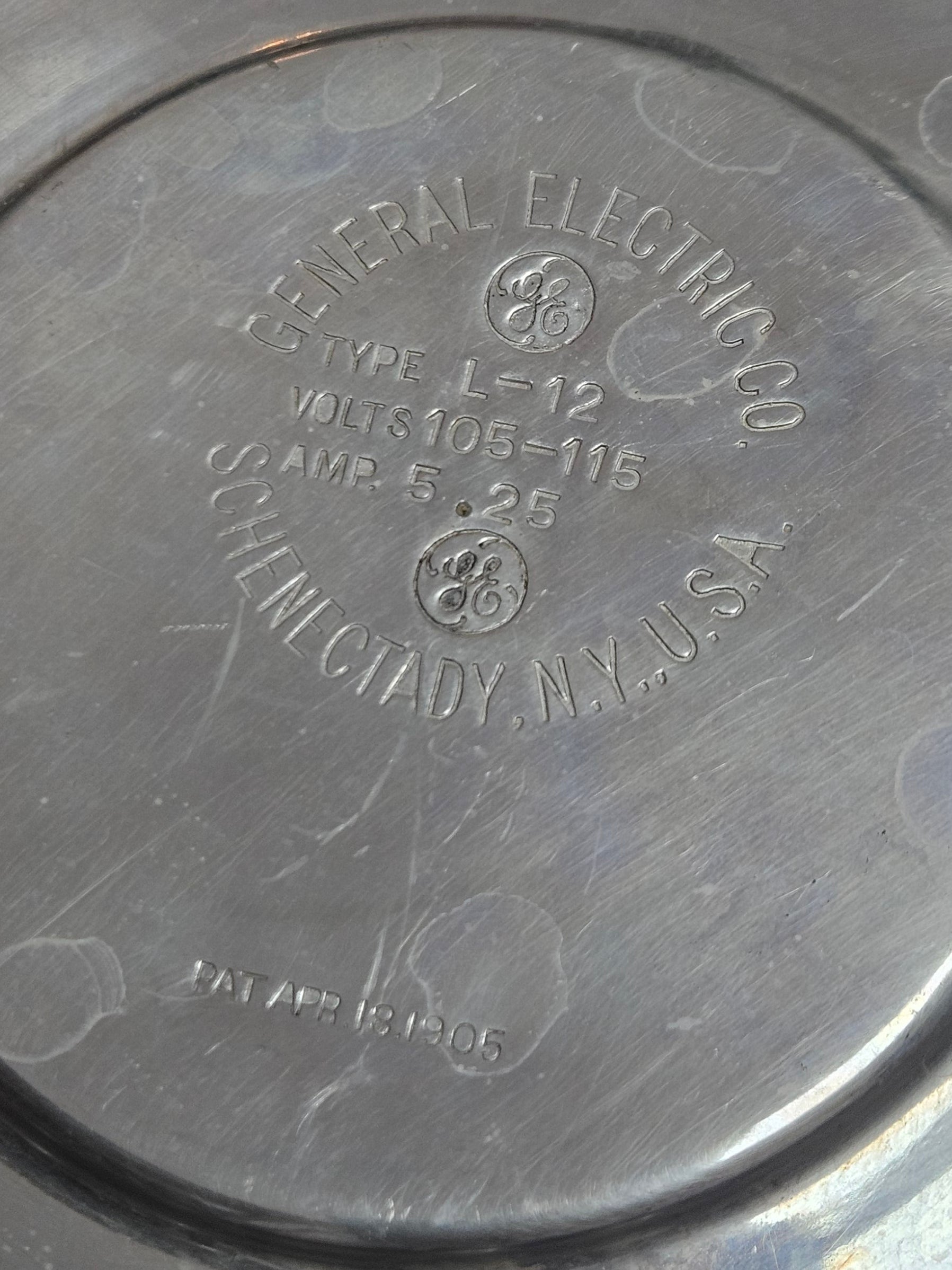 Rare Patent 1905 Early Electric History,Technology, & Invention GE Chafing Dish Inventor Marsh